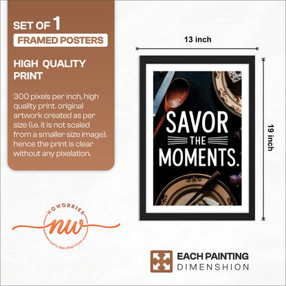 Savor Moments Wall Frame