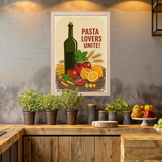 Pasta Lovers Wall Frame