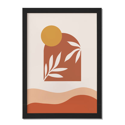 Abstract Floral Vase Wall Frame