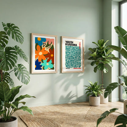 Yayoi Kusama & Floral Modern Art Set