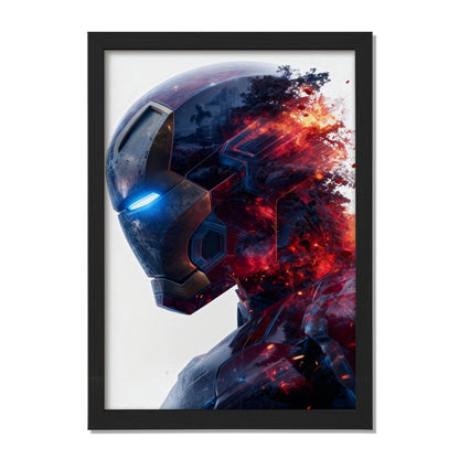 Dissolving Iron Man Helmet Art Print