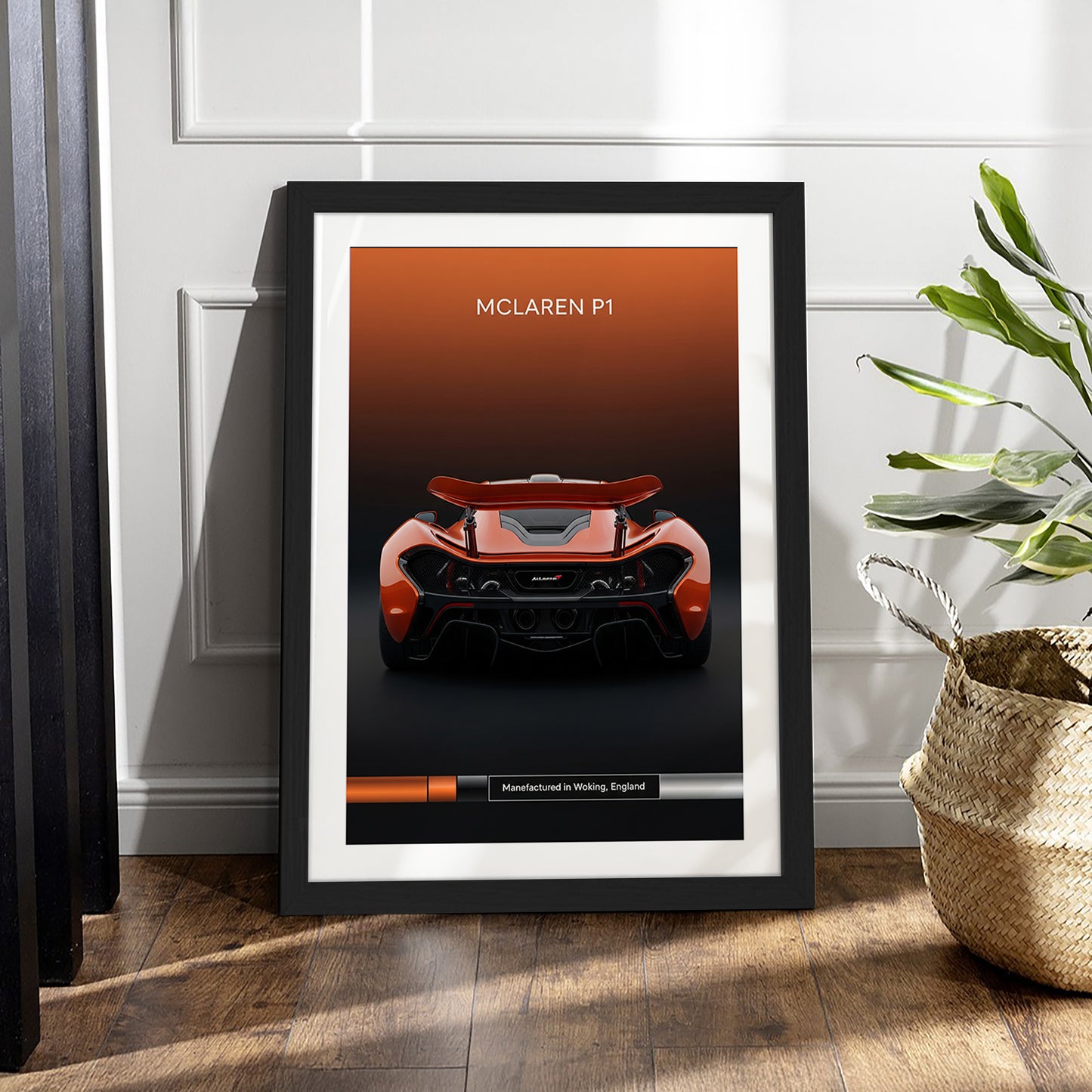 McLaren P1 Rearview Wall Frame