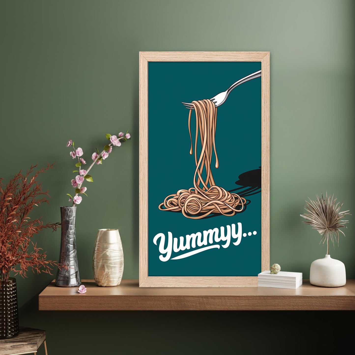 Yummy Spaghetti Wall Frame