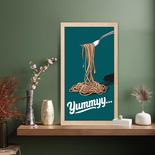 Yummy Spaghetti Wall Frame