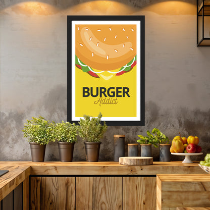 Burger Addict Wall Frame