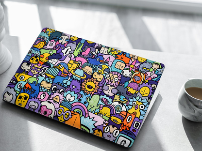 Color Pop Doodle Laptop Skin