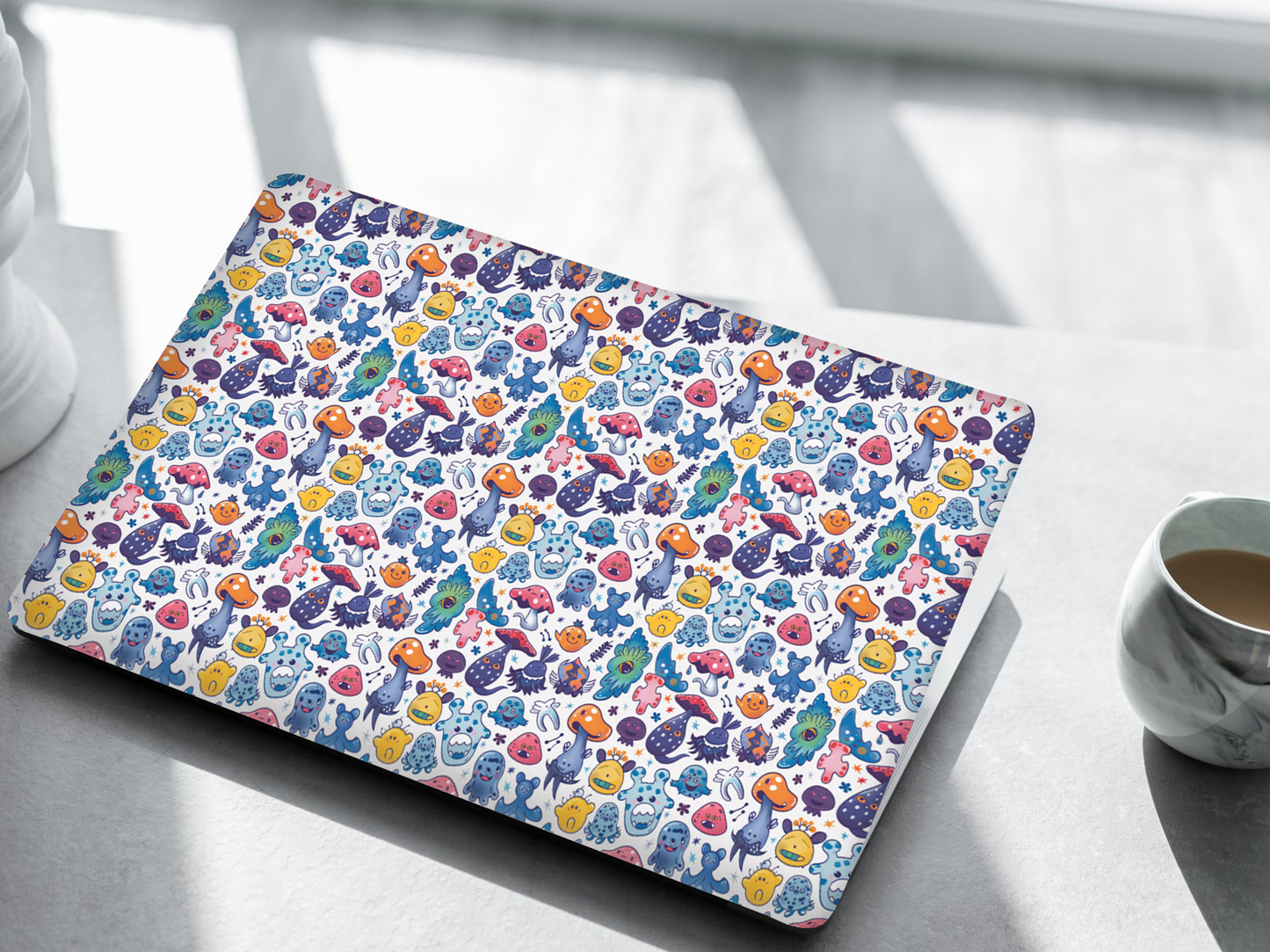 Cute Monster Pattern Laptop Skin