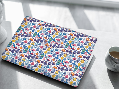 Cute Monster Pattern Laptop Skin