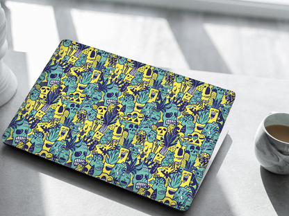 Neon Pop Doodle Laptop Skin