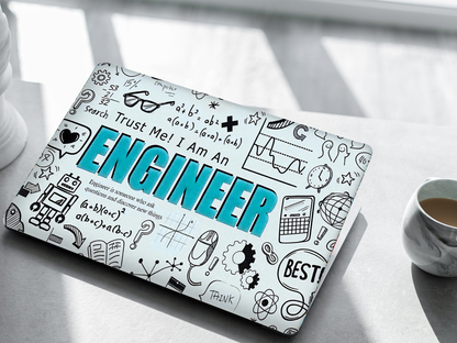 Engineer Quote Doodle Laptop Skin