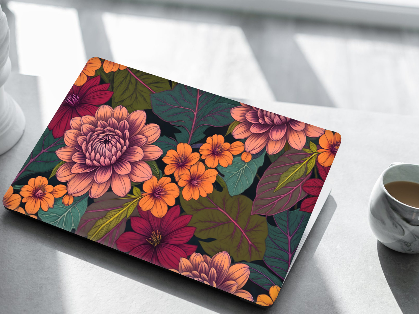 Autumn Bloom Floral Laptop Skin
