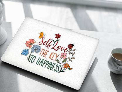 Self Love Floral Laptop Skin