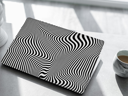 Optical Wave Pattern Laptop Skin