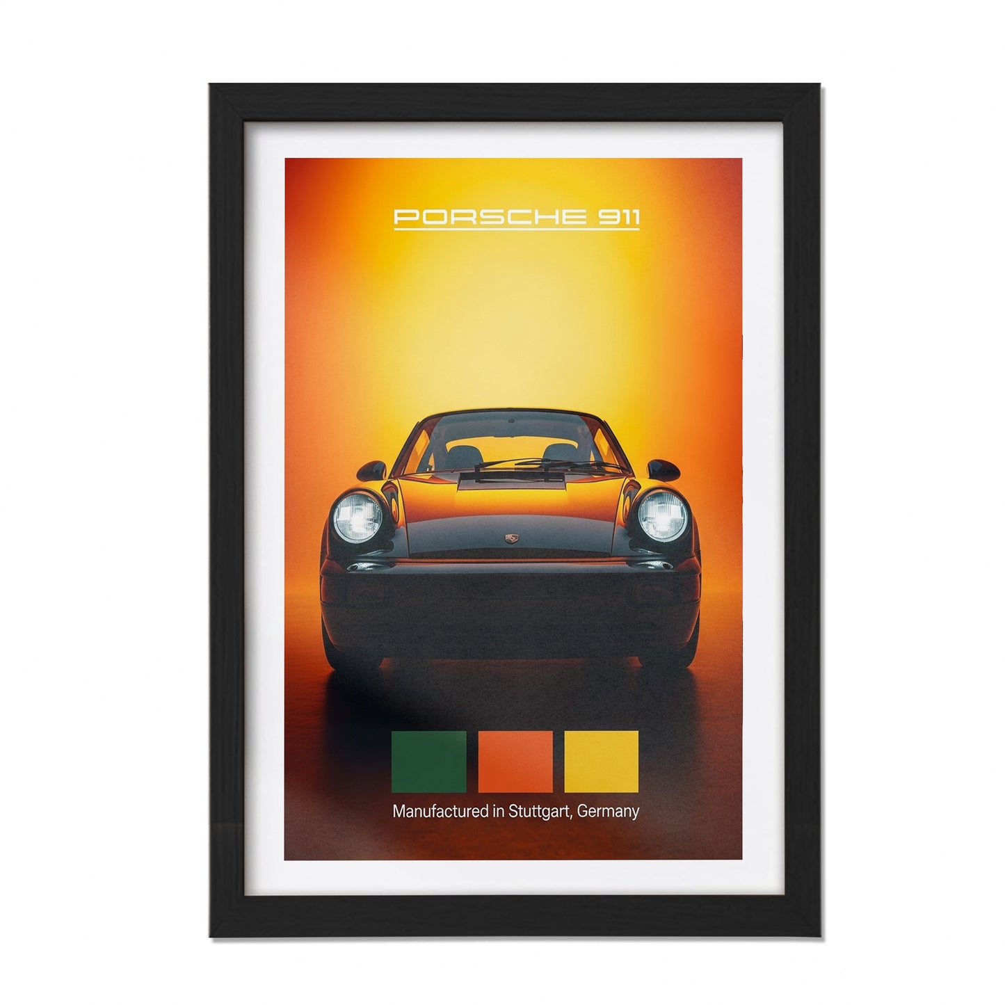 Porche 911 Car Wall Frame