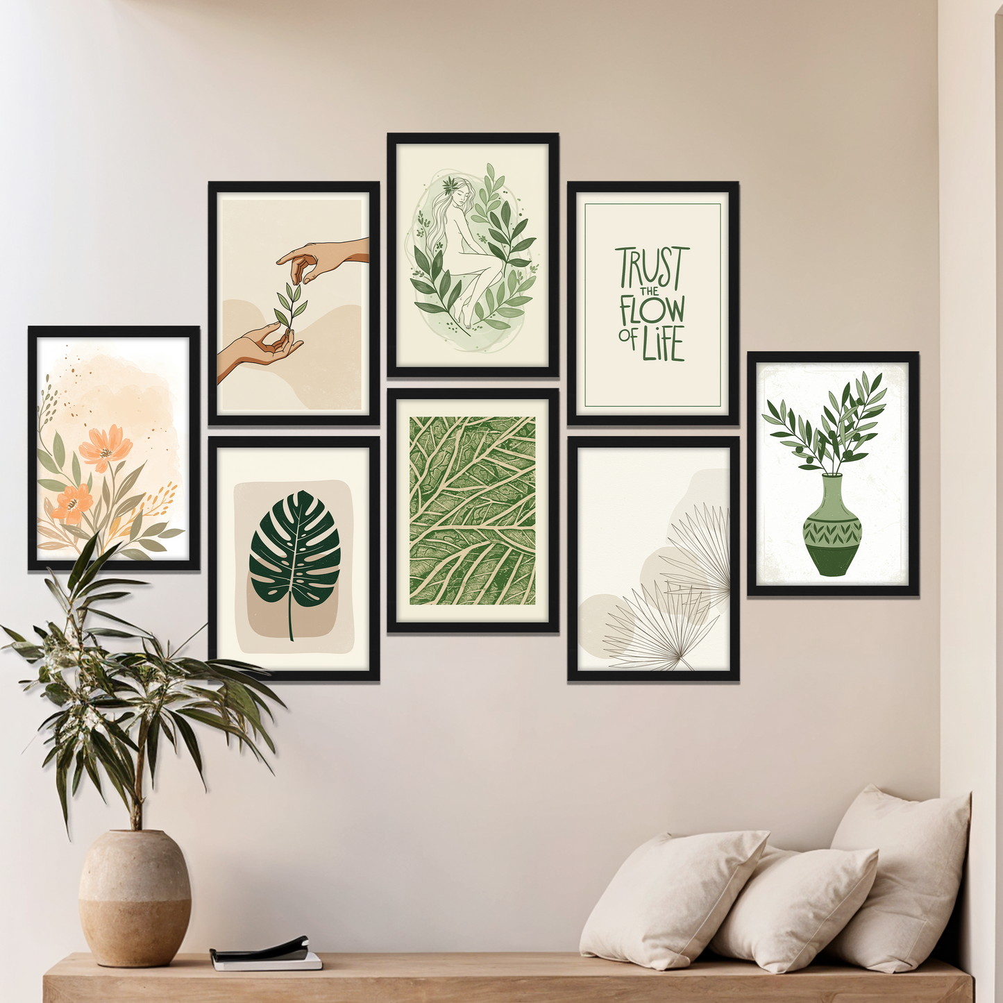 Botanical Harmony Wall Art Set