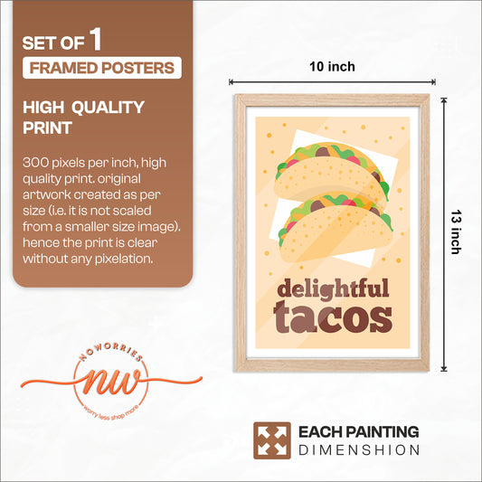 Tasty Tacos Wall Frame