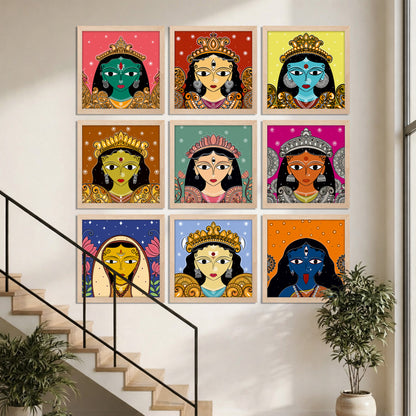 Divine Devi Wall Art Set of 9