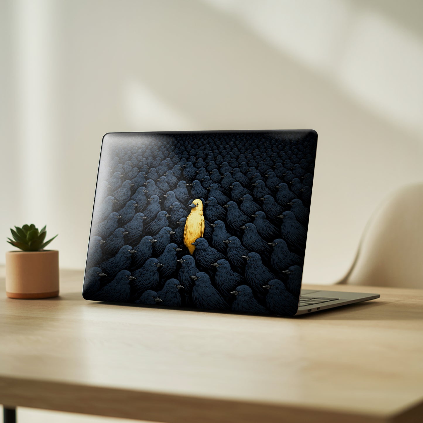 Stand Out Yellow Bird Laptop Skin