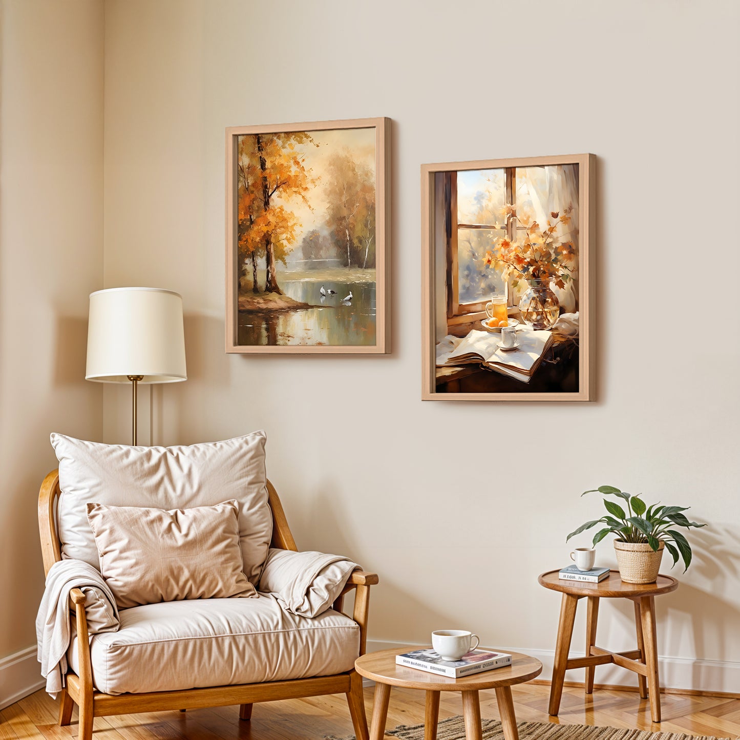 Autumn Landscape Wall Art Set of 2