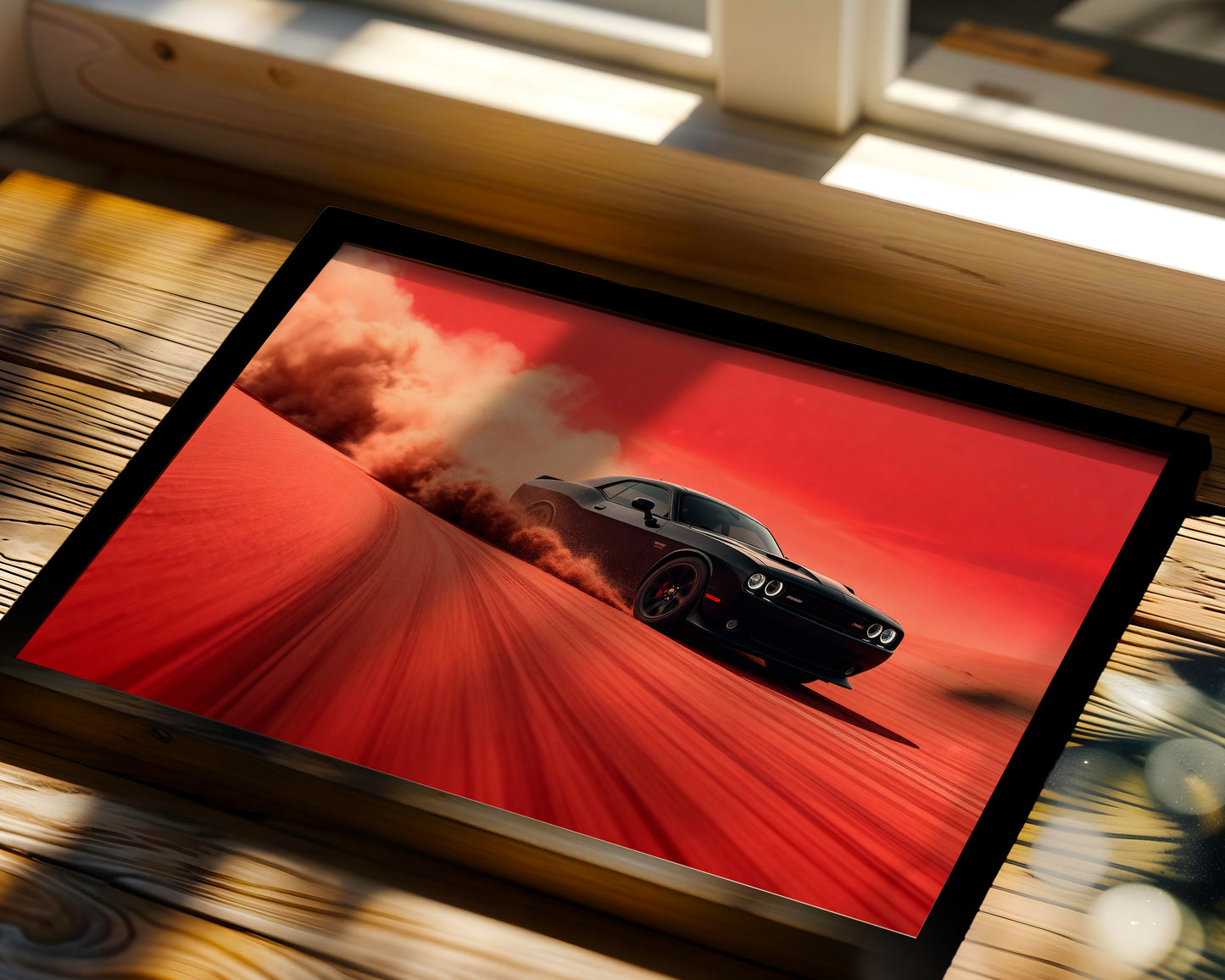 Challenger Red Horizon Wall Frame
