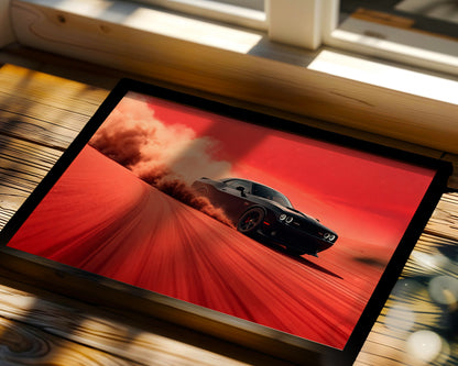 Challenger Red Horizon Wall Frame