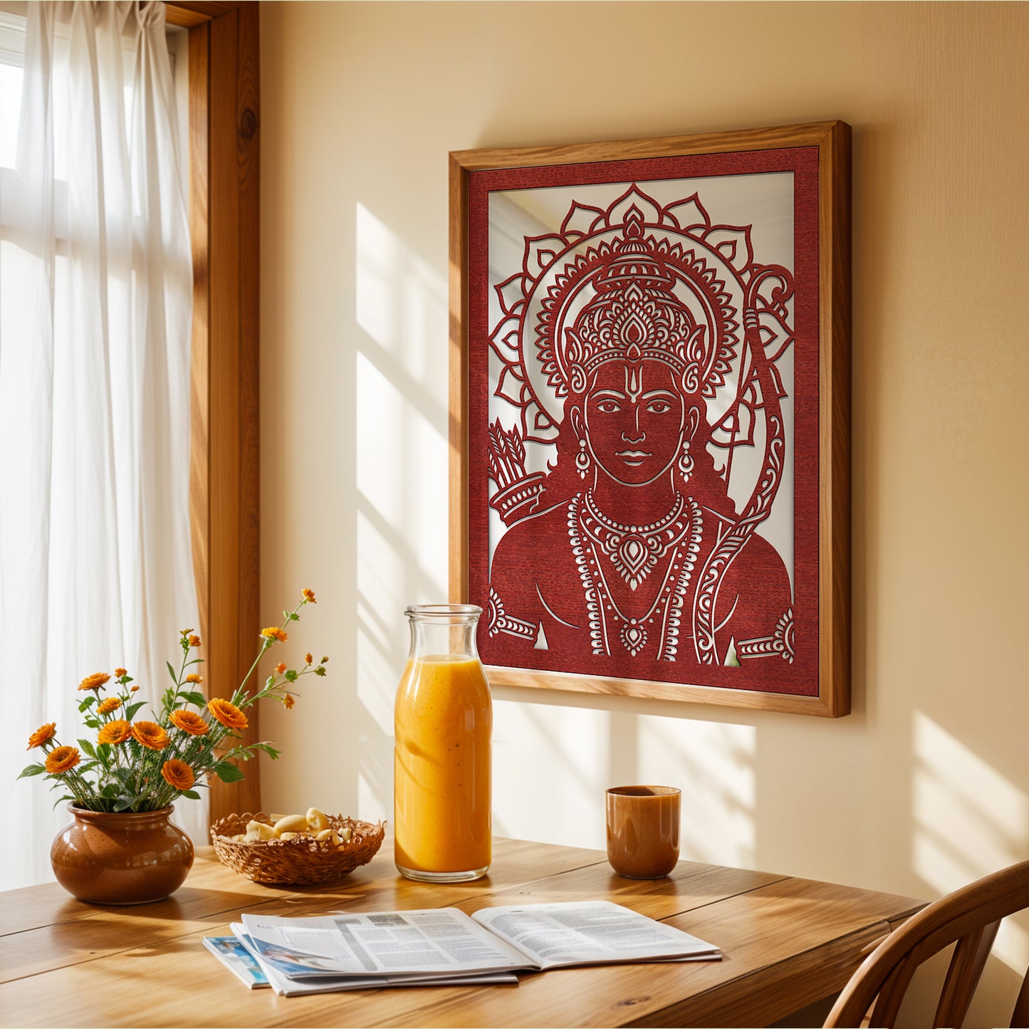 Lord Ram Lasser Wall Art