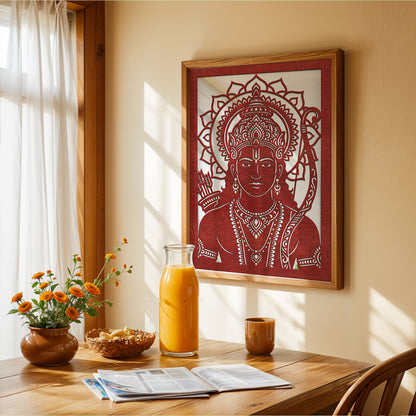 Lord Ram Lasser Wall Art
