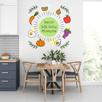 Savor Life Food Wall Sticker