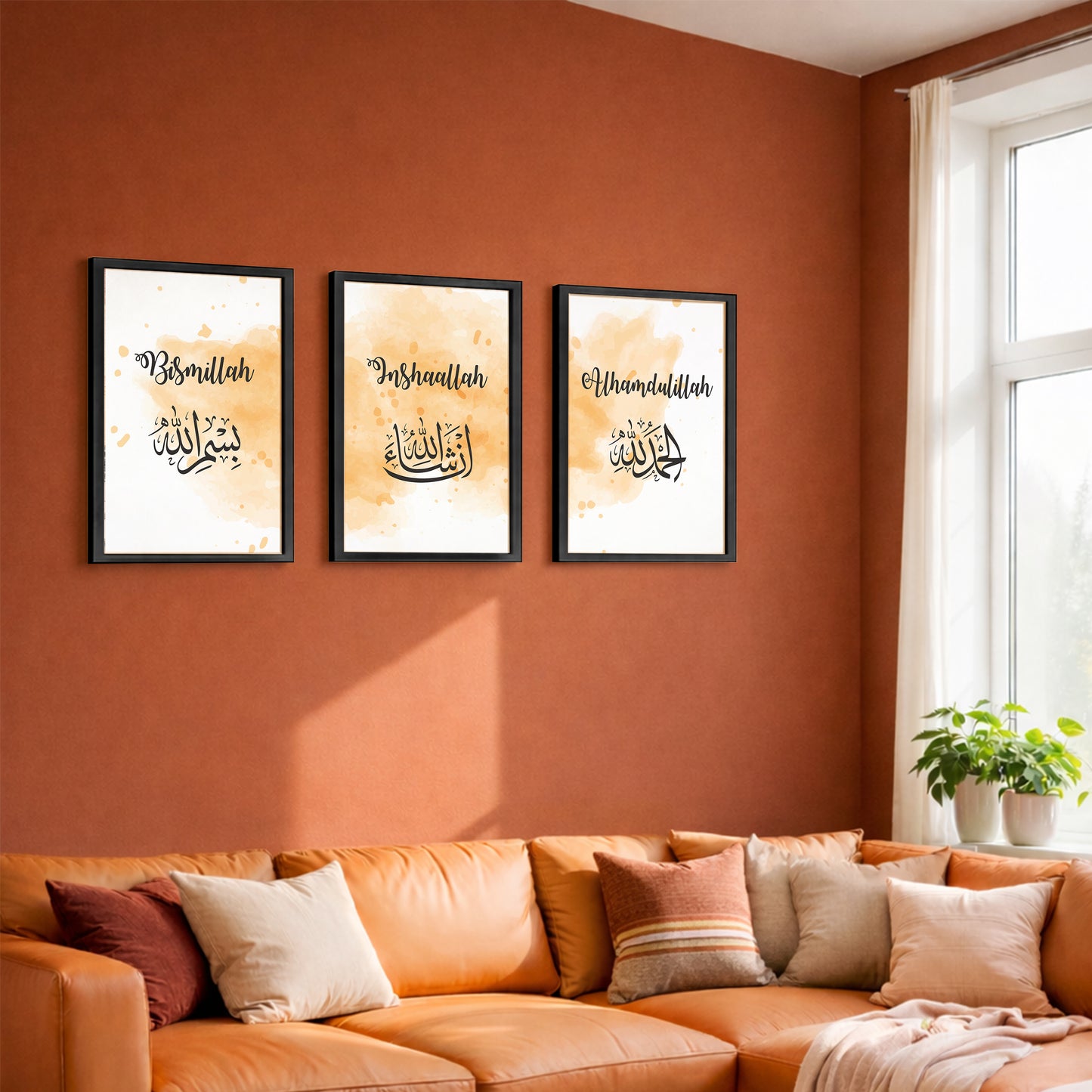 Bismillah, InshaAllah & Alhamdulillah Islamic Wall Art Set – 3