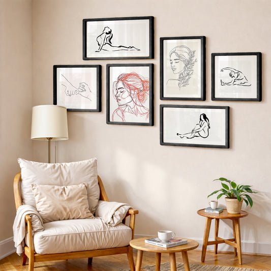 Ethereal Lines Collection Set of 6