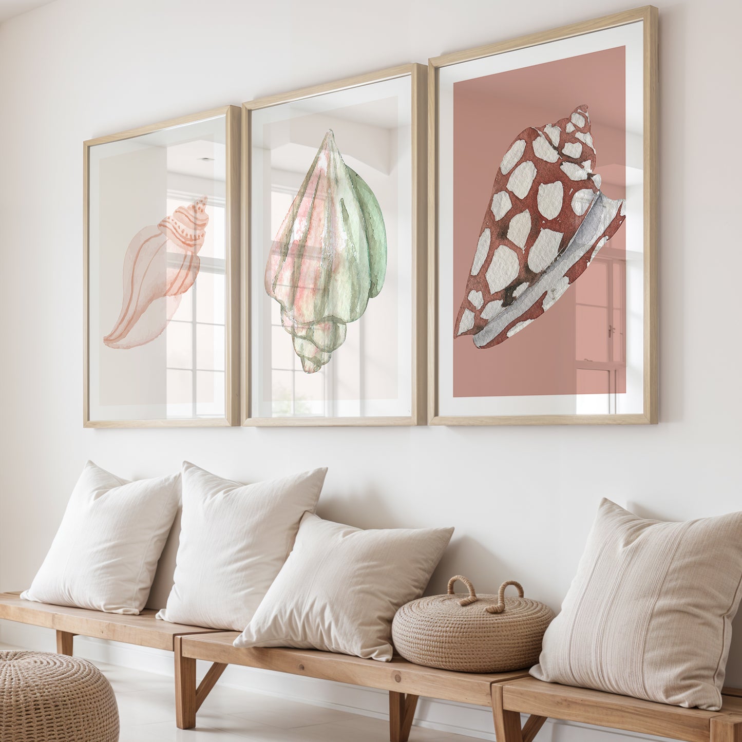 Boho Cowgirl Hat Wall Frames Set of 3