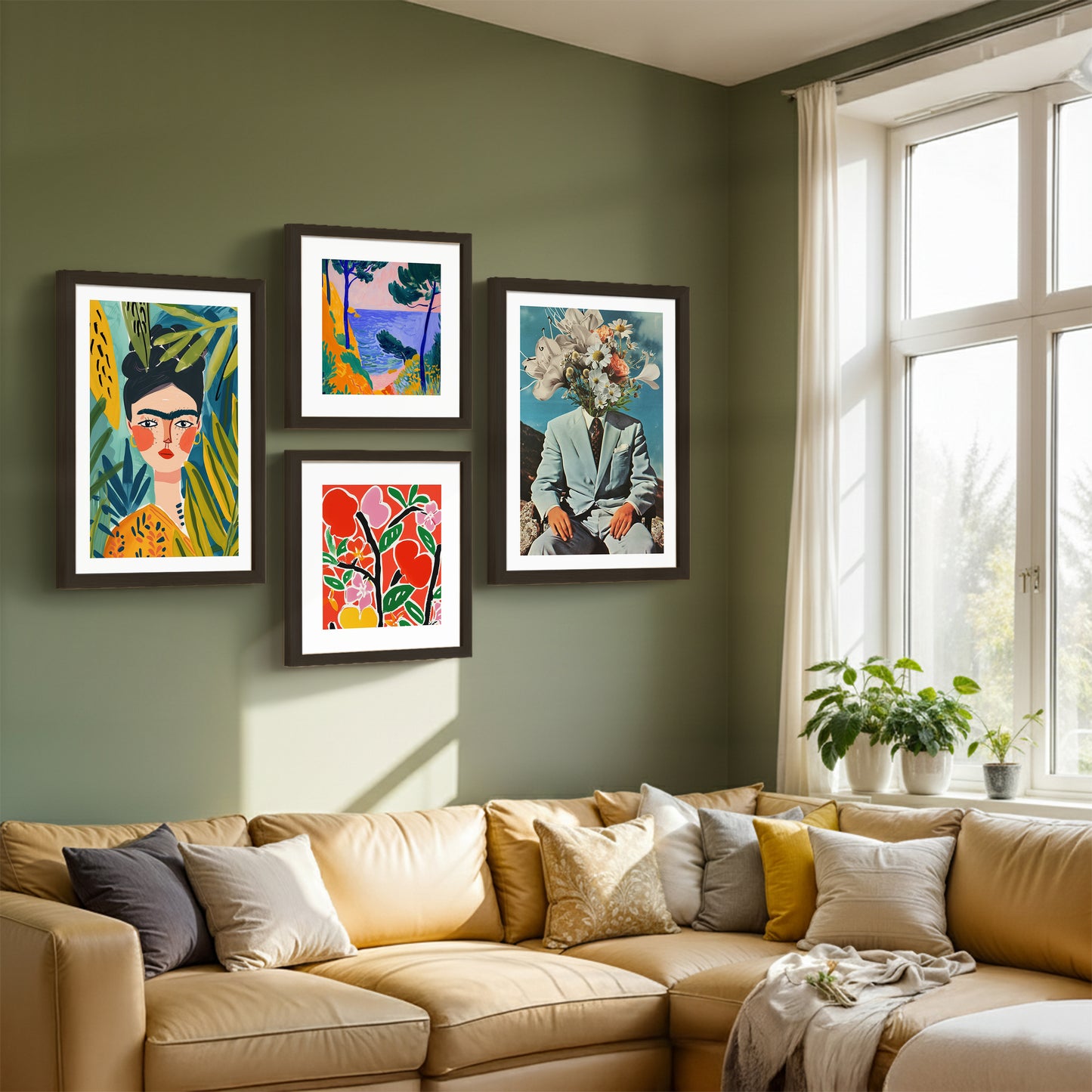 Modern Expression Wall Set of 4