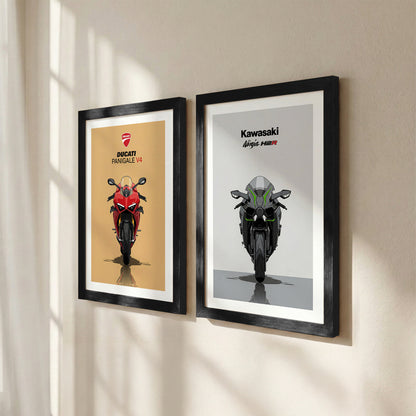 Twin Bike Icons Set of 2