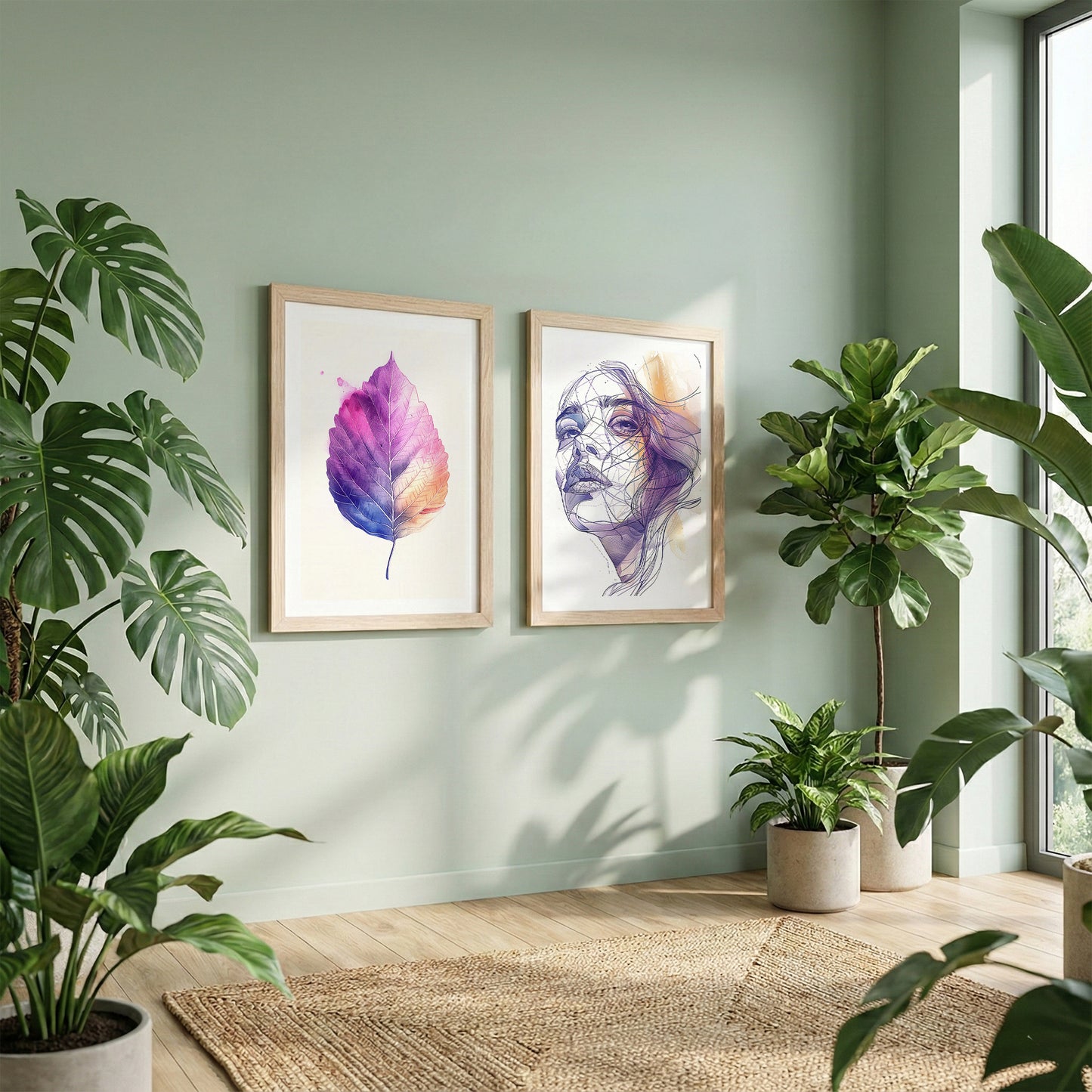 Violet Muse Wall Art Set