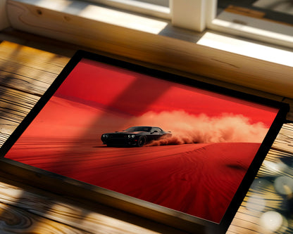Dodge Challenger Sandstorm Wall Art