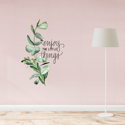 Enjoy Little Things Leaf Wall Sticker