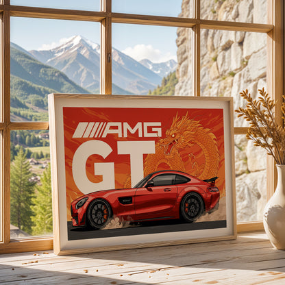 AMG GT Dragon Spirit Wall Art