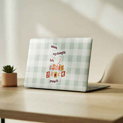Retro Travel Stamp Pastel Laptop Skin