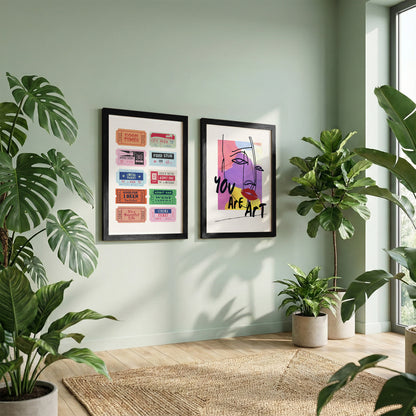 Pop Art Expression Wall Art Set