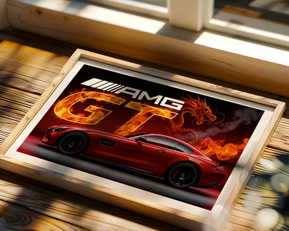 AMG GT Blazing Dragon Poster