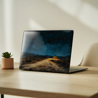 Starry Night Cabin Premium Laptop Skin