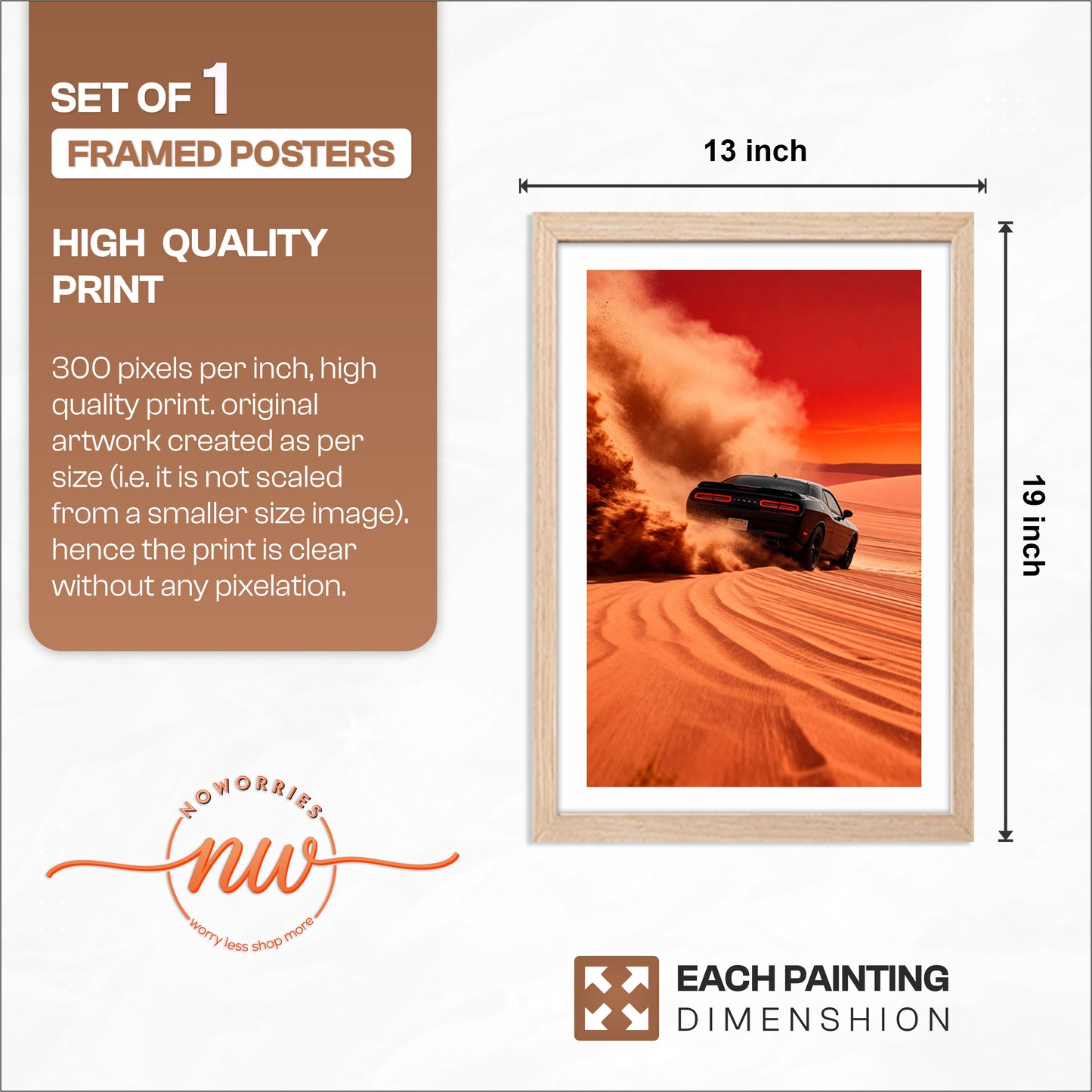 Dodge Challenger Sandstorm Drift Wall Frame