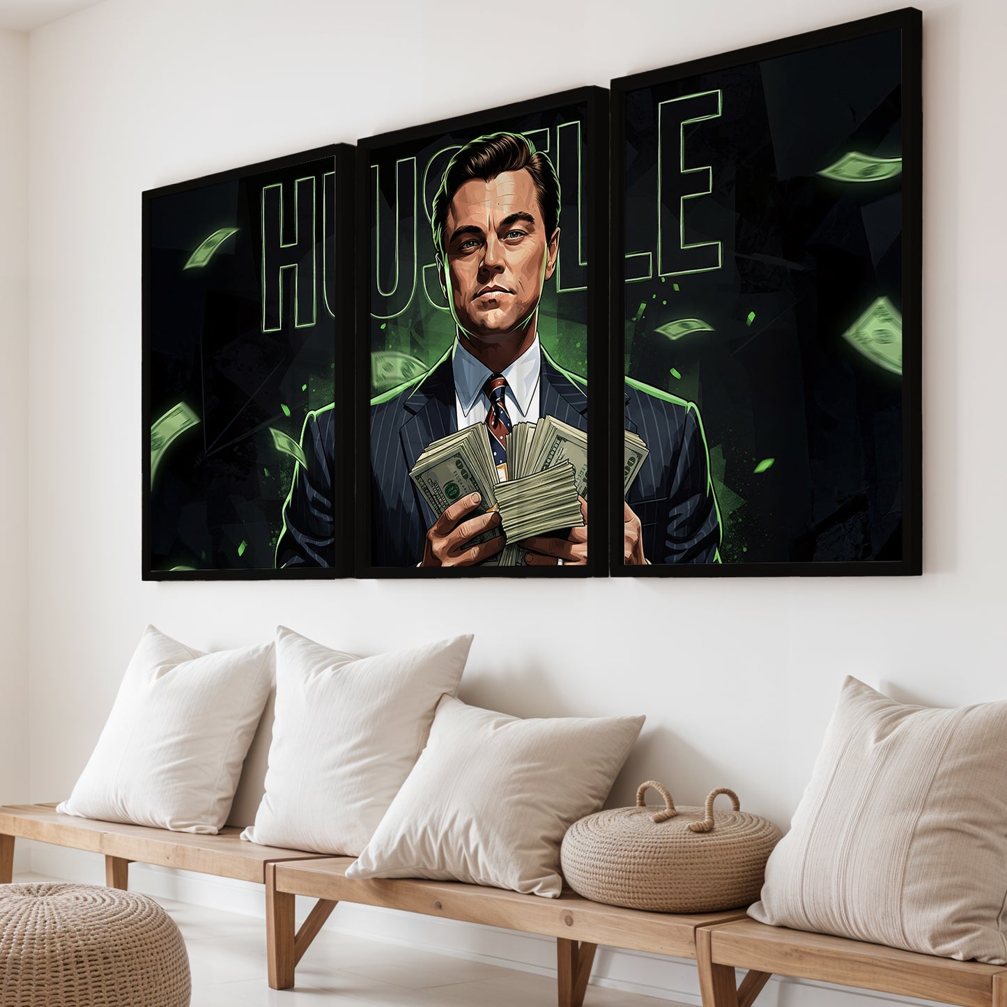 Hustle Mindset Wall Art Set of 3