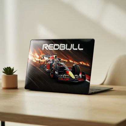 Red Bull Racing Flames Laptop Skin