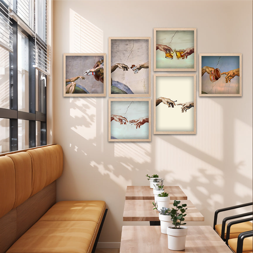 Modern Renaissance Pop Art Wall Art Set of 6