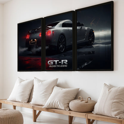 GT-R Unleash The Legend Wall Art Set of 3