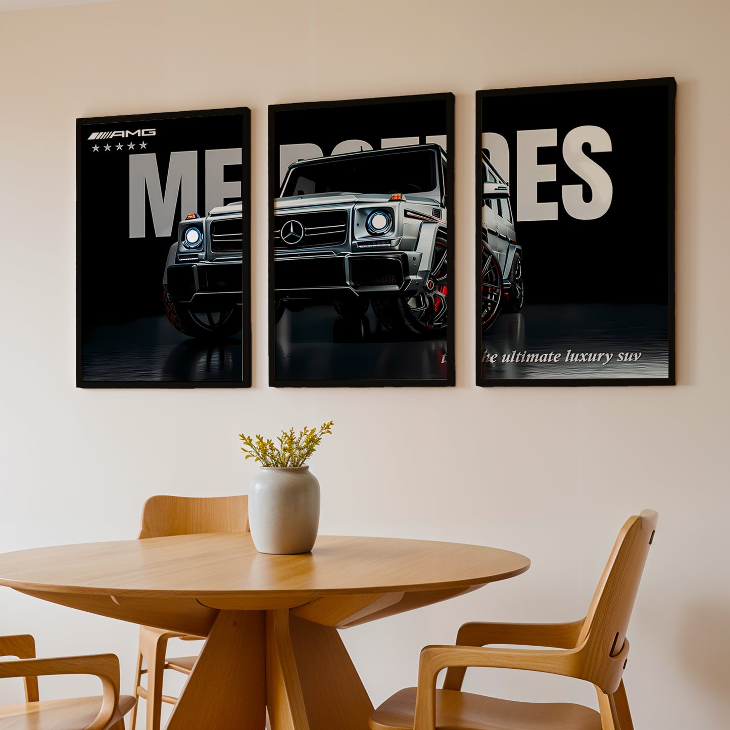 Luxury G-Class Art Wall Frame Set of 3
