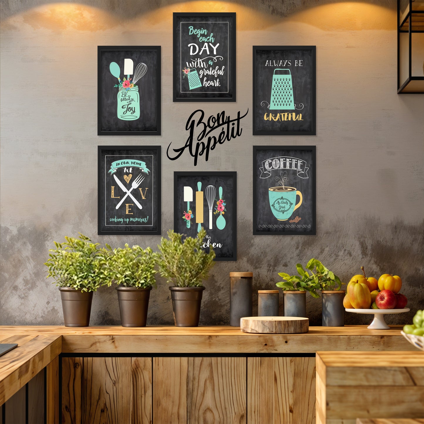 Bon Appétit Kitchen Wall Art Set