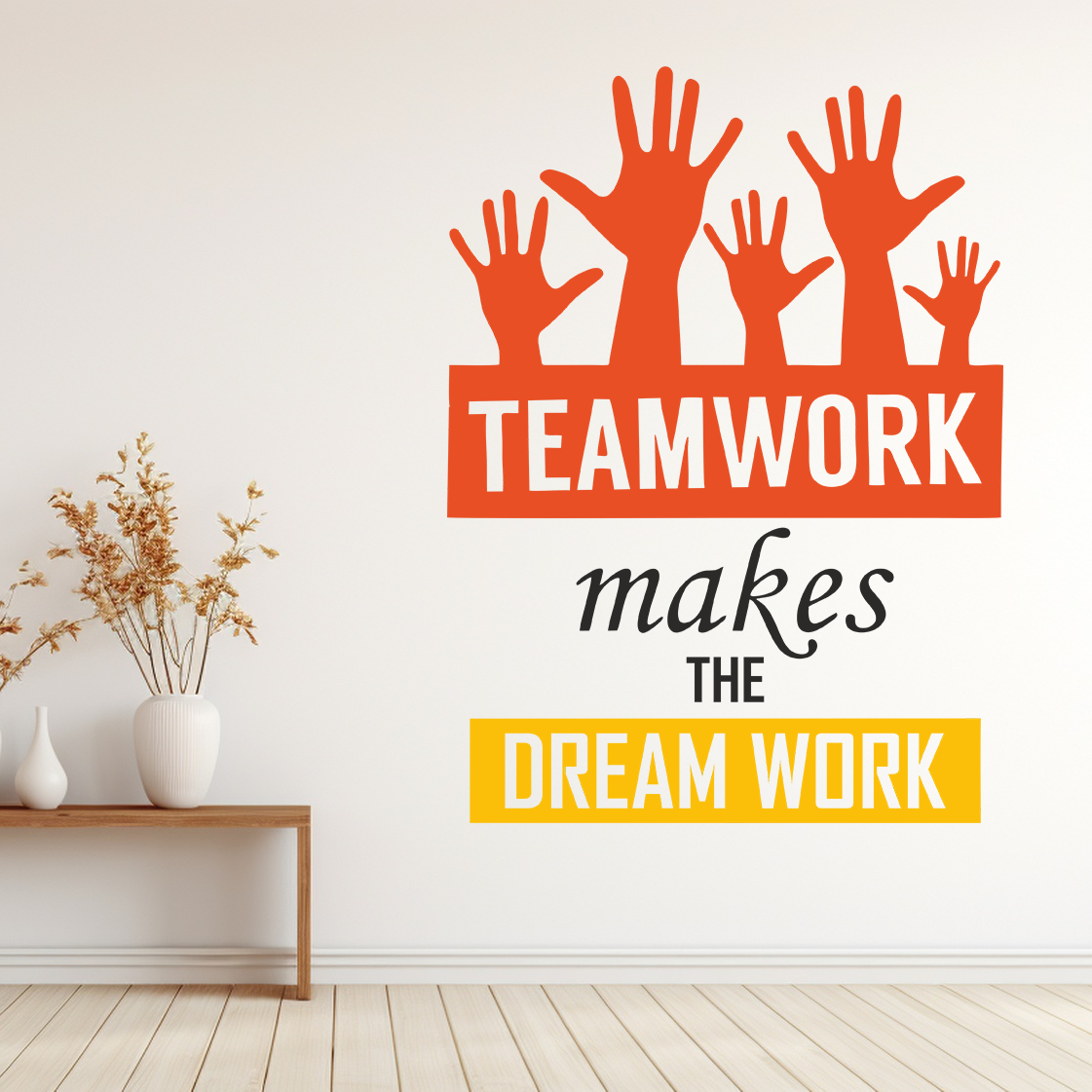 Motivational Teamwork Office/School Wall Sticker