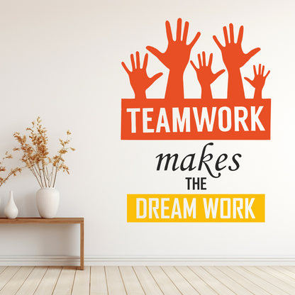 Motivational Teamwork Office/School Wall Sticker